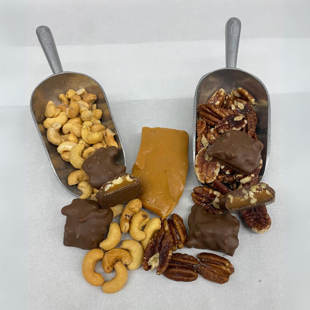 Cashew and Pecan Turtles